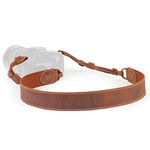 MegaGear MG1998 SLR, DSLR Sierra Series Genuine Leather Camera Shoulder or Neck Strap, Light Brown