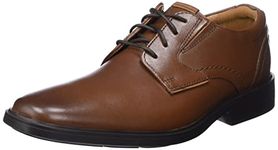 Clarks Mens Clarkslite Low Tan Leathe Uniform Dress Shoe UK-9