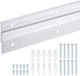 uxcell French Cleat Picture Hanger 30 Inch, 1 Pairs Aluminum Z Clip Supports 120bs, Interlocking Wall Mounting Bracket, to Hang Mirrors, Panels, Shelves, Headboards, Art Frames