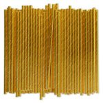 Gold Paper Straws Bulk 1000 Counts, 7.75" x0.24" - for Party, Wedding, Drinks and Cocktail