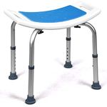 CASART Shower Stool, Anti-Slip Adjustable Bath Chairs with Handles, Bathroom Tub Padded Seat Stool for Elderly Disabled Handicap