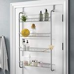 Direct Online Houseware Cupboard Organiser Hanging Rack 4-Tier Over Door Shelves for Cupboard Storage