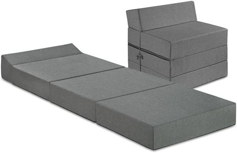 Traumnacht Komfort Gästematratze mit bequemen Kopfteil, 200 x 70 x 15 cm, hellgrau, Öko-Tex zertifiziert, produziert nach deutschem Qualitätsstandard