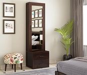 The Attic Jaisal Dressing Table for Bedroom|Solid Wood|Walnut Matt Finish