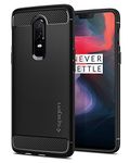 Spigen Rugged Armor Back Cover Case Compatible with OnePlus 6 (TPU | Matte Black)