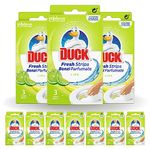 Duck Toilet Fresh Strips, Toilet Cleaner & Descaler, Lime, 3 Strips, Pack of 10