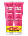 Marc Anthony Grow Long Biotin Shampoo and Conditioner Set – Biotin and Vitamin E Shampoo – Sulfate Free, Color Safe Curly Hair Shampoo and Conditioner Gift Set and Dorm Room Essential for Women, 8.4 Fl Oz (Pack of 2)