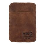 Rustic Leather Magic Wallet Handmade by Hide & Drink :: Bourbon Brown