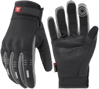 Oumurs Motorcycle Gloves for Unisex, Touchscreen Cycling Gloves for Outdoor Sports On-Road/Off-Road/Mountain Motorcycle Motorcross Motorbike Dirt Bike Bicycle Racing ATV UTV, Grey, L