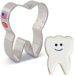 Tooth Cookie Cutter, 3.5" Made in USA by Ann Clark