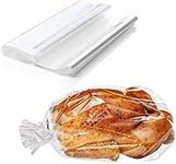 Roasting Bags for Oven with Ties | Oven Food Bags for Roasting Chicken, Turkey, vegetables, Meat & Fish | 38 x 25cm | Wide use Cooking Bags for Oven | Turkey Roasting Bags | Oven Roasting Bags (12)