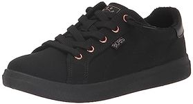 Skechers Women's Bobs D'vine Sneaker, Black, 9