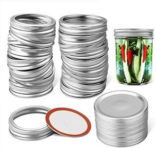 Regular Mouth Mason Jar Lids 7cm, 20 Pcs Regular Mouth Canning Lids, Split-Type Lids and Rings for Mason Jar Canning Ball or Kerr Jars(20 Lids+20 Bands)