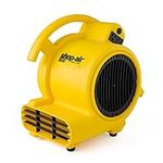 Shop-Vac 1032005 Shop-Air 3-Speed 500 CFM Air Mover, Floor Carpet Dryer, Blower Fan, Heavy Duty Stackable Design, for Restoration and Janitorial Use (1-Pack)