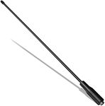 Samcom Walkie Talkie Antenna, 15 Inch Soft Whip Antenna, 20 Watts Elastic Dual Band High Gain SMA-Female Antenna VHF/UHF(136/470Mhz) Compatible with Samcom, BTECH and BaoFeng Radios(1pcs)