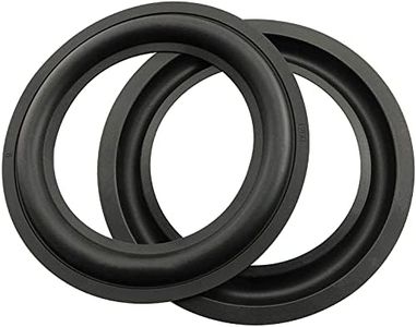 BLLNDX Rubber Ring 2PCS 5Inch Black Speaker Rubber Foam Edge Surround Rings Repair Kit for Speaker Repair or DIY