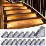 VOLISUN Solar Stair Lights 16 Pack, Solar Step Lights Outdoor Waterproof IP67, LED Outdoor Step Light