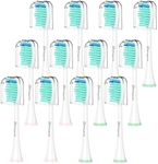 Senyum Replacement Toothbrush Heads, Compatible with Philips Sonicare Toothbrush Head Electric Handles, 12 Pack (All Click On)