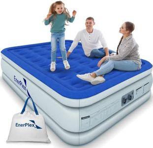 EnerPlex King Air Mattress with Built-in Pump - 18 Inch Double Height Inflatable Mattress for Camping, Home & Portable Travel - Durable Blow Up Bed with Dual Pump - Easy to Inflate/Quick Set Up﻿