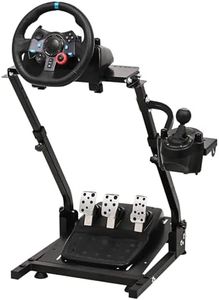 CXRCY Racing Wheel Stand Compatible with Logitech G920 G29 G27 G25 Gaming Cockpit Height Adjustable Foldable Gaming Racing Simulator Steering Wheel Stand ,Wheel and Pedals Not Included