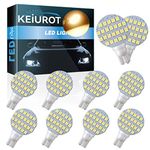 921 LED Bulb RV Light Bulbs T10 194 912 Led Bulb Replacement for RV Camper Light Bulbs Motorhome Boat Ceiling Dome Interior Light, Warm White DC12V, Pack of 10