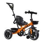 Luusa TFT RX-500 Plug N Play Tricycle for kids /Baby Tricycle With Parental Control, Seat Belt For 1-4 Years Boys/Girls/Kids/Baby/Carrying Capacity Upto 30kgs (Orange) Proudly MADE IN INDIA