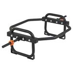 Mirafit Standard Black Shrug Bar with Stand - For Trap/Shoulder Exercises and Farmers Walk