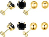 9ct Gold Ball Stud Earrings for Wom
