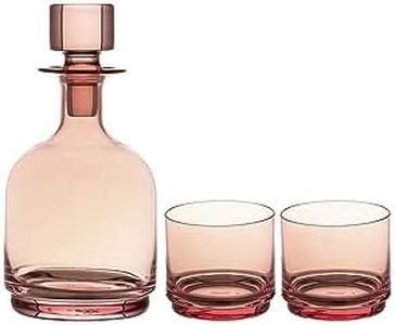 Maxwell & Williams Glamour Stacked Decanter Set 3pc Pink Gift Boxed