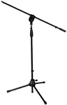 LyxPro Microphone Stand Boom Arm Tilting Rotating Floor Podium Stage or Studio Strong Durable And Foldable Height 38.5"- 66" Extends Arm to 29 3/8" Comes With 3/8" and 5/8" mount Adapter