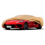 JURMON Heavy Duty Outdoor Car Cover Custom Fit for Chevrolet Corvette, Windproof All Weather Waterproof Sun Rain UV Dust Snow Protection Outdoor Car Covers