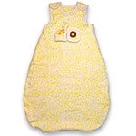 TuddyBuddy Baby Cotton Wearable Quilted Sleeping Bag Blanket 1.5 Tog with 2 Way Zipper Closure | Ideal for Babies & Kids Hypoallergenic Fabrics | (Yellow Dots All Over Printed, 18-36 Months)