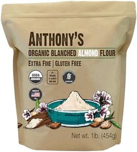 Anthony's Organic Almond Flour, 1 lb, Blanched, Gluten Free, Non GMO, Keto Friendly, Extra Fine, Low Carb