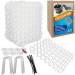 Ley's Cat Deterrent Mat, Indoor Cat Scat Mat, Cat Scratch Deterrent with Spikes, Garden Fence Animal Barrier 24 Pack/Set