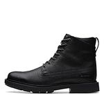 Clarks Men's Craftdale 2 Hi Ankle Boots, Black Leather, 9 Medium US