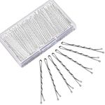 240Pcs Silver Bobby Pins, MORGLES Bobby Pins for Gray Hair Secure Hold Hair Pins with a Box, 2.2 Inch