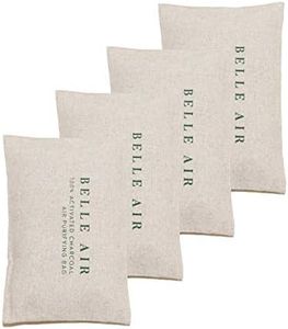 Belle Air 100% Activated Charcoal Air Purifying Bags Odor Absorber | 6x More Effective Than Bamboo Charcoal | Safely Removes Odors, Toxins, and Excess Moisture for Homes, Cars, Fridges, etc.