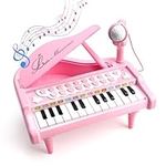 Jenilily Pink Piano Toys for 1 2 3 