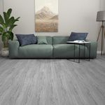 𝐅𝐋𝐎𝐑𝐄𝐗𝐏 Vinyl Flooring - Lino Flooring with Washed Grey Effect,Peel and Stick Floor Tiles,2.0mm 36pcs Waterproof,for Kitchen Living Room(5.02m²,Washed Grey)