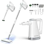 FEPPO Steam Mop with Detachable Handheld Steam Cleaner for Home and Floor Cleaning, 10-in-1 Multi-purpose Attachments & 2 Pads, Powerful Steamer for Floors, Hardwood, Tiles,Grout,Windows,Kitchen,Bath