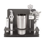 Oggi Pro Stainless Steel Cocktail Shaker and Bar Tool Set, 10-Piece