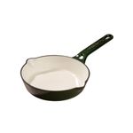 CUMIN CO. Enamel Cast Iron Pan | 20 cm, 1.9 Kg | Needs No Seasoning | All Natural, PFAS & PTFE Free | Free Accessories Kit | Induction Friendly | Highest Nutrition Retention | Color: Green
