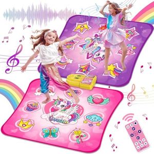Vatos Alfombra de Baile para Niñas - 4 Modos de Juego y 9 Niveles de Desafío con Volumen Ajustable, Luz Led y Bluetooth Inalámbrico | Regalos de Cumpleaños para Niños de 3 4 5 6 7 8 9+ Años de Edad
