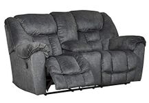 Signature Design by Ashley 7690294 Capehorn Reclining Loveseat with Console Granite