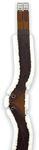 Total Saddle Fit - StretchTec Shoulder Relief Girth - Jump - Brown w/White Fleece Liner