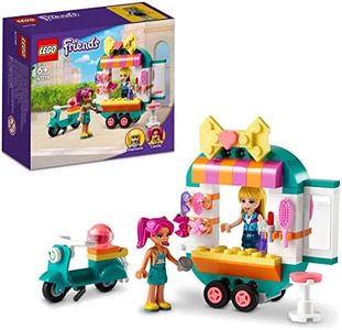 LEGO 41719 Friends La Boutique de Mode Mobile, Jouet de Petit Salon de Coiffure pour Mini-poupées d'Heartlake City, Idée Cadeau Filles et Garçons 6 Ans