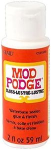 Mod Podge Gloss Water Base Sealer/Glue and Finish, White, 2 oz