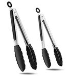 ChefAide Cooking Tongs,Set of 2 Sil