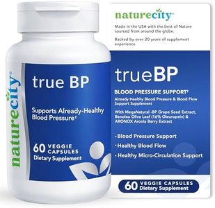 NatureCity True-BP | Supplements to Support Blood Flow for Heart Health | MegaNatural-BP 80mg 16% Oleuropein (60 Veggie Capsules) Non-GMO, Gluten Free
