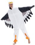 LZBXBXDA Unisex Adult Seagull Onesie One Piece Pajamas Animal Christmas Costume Homewear Sleepwear for Women men